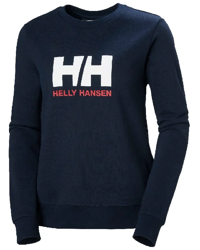 Helly Hansen Womens Logo Crew Sweatshirt 2.0 Hoodie with Rhinestones Sparkly Elegant Helly Hansen Womens Logo Crew Sweatshirt 2.0 Hoodie with Rhinestones Sparkly Elegant