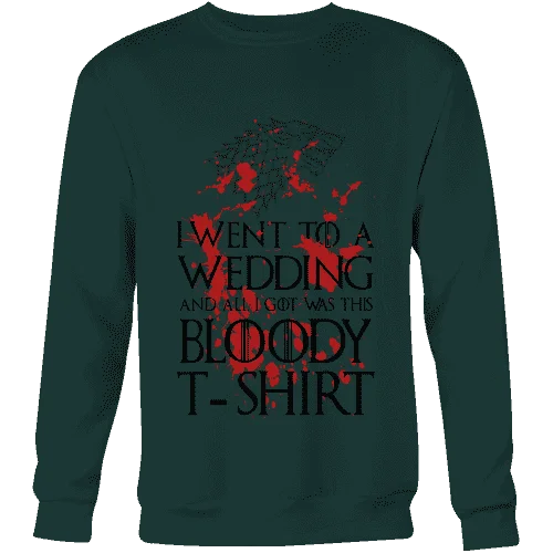 Game of Thrones Bloody T-shirt Sweatshirt Hoodie with Cropped Fit Short Trendy
