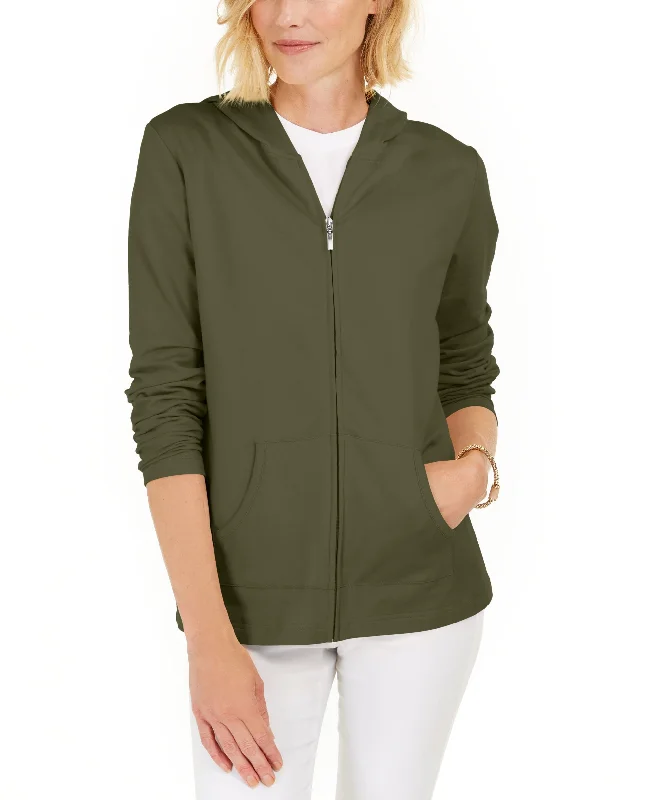 Long Sleeve Zip-Front Hoodie Graphic Hoodie Design Print