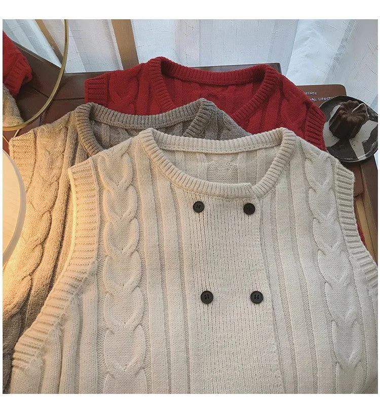 knitted vest for women new sweater cardigan jacket      S5013 Cardigan Sweater Pullover