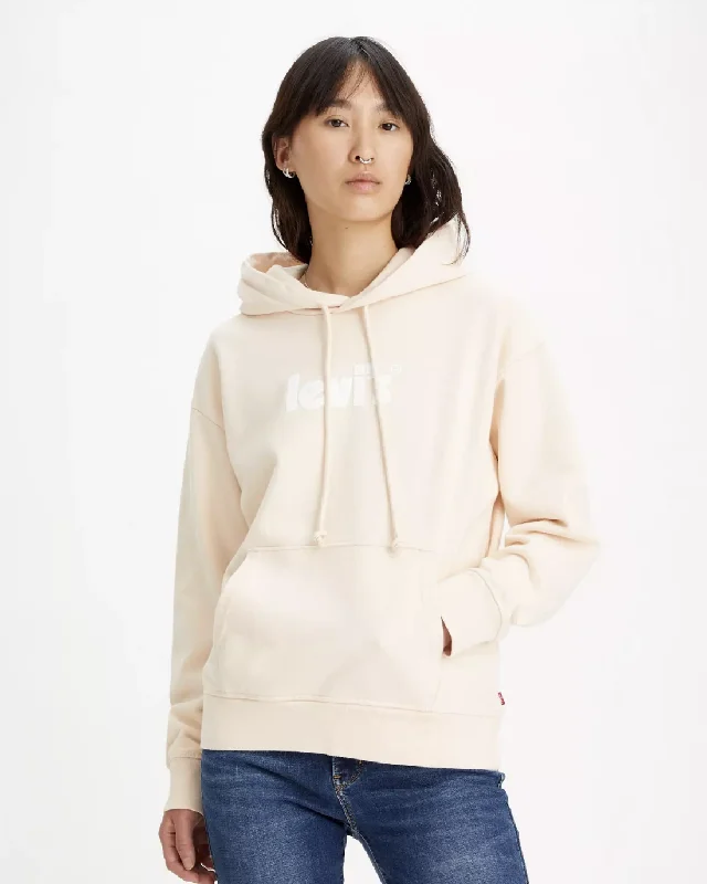 Graphic Standard Hoodie in Peach Hoodie with Hood Adjustable Protection