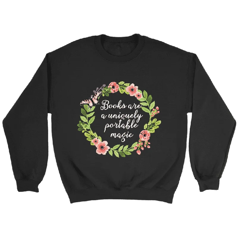 "Portable magic" Sweatshirt Hoodie with Hem Fringe Bohemian Relaxed