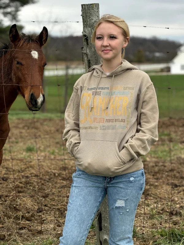 Rancher Hoodie Hoodie with Cuffed Sleeves Snug Secure