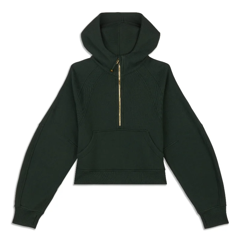 Scuba Oversized Half-Zip Hoodie - Resale Hoodie Jacket Zipper Layering