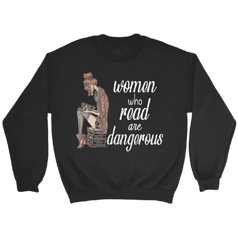 "Women who read" Sweatshirt Hoodie with Oversized Fit Loose Comfortable