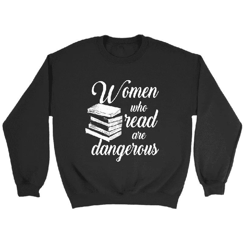 "Women who read" Sweatshirt Hoodie with Cropped Fit Short Trendy