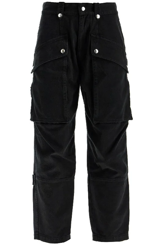 Cargo Jannick Jeans  - Black Fashionable Relaxed Fit Denim