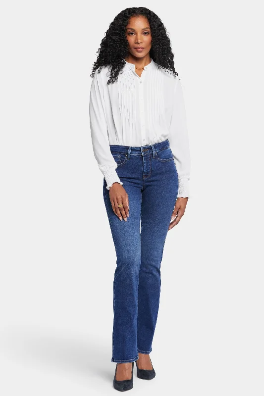 Barbara Bootcut Jeans - Cooper Fashionable Raw Hem Bootcut Jeans