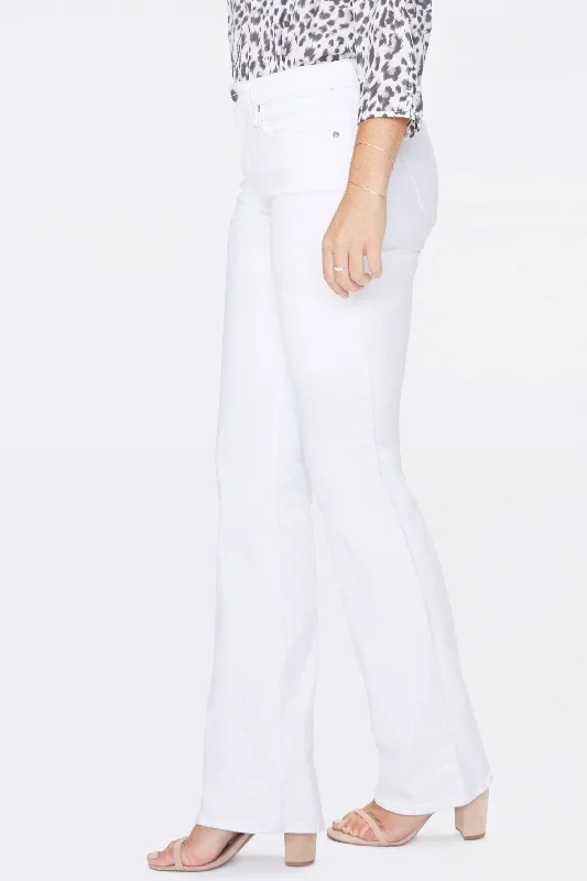 Barbara Bootcut Jeans - Optic White Trendy Plus Size Jeans