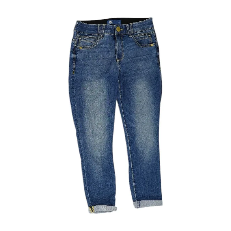 Blue Solid Jeans Chic Dark-Wash Skinny Jeans