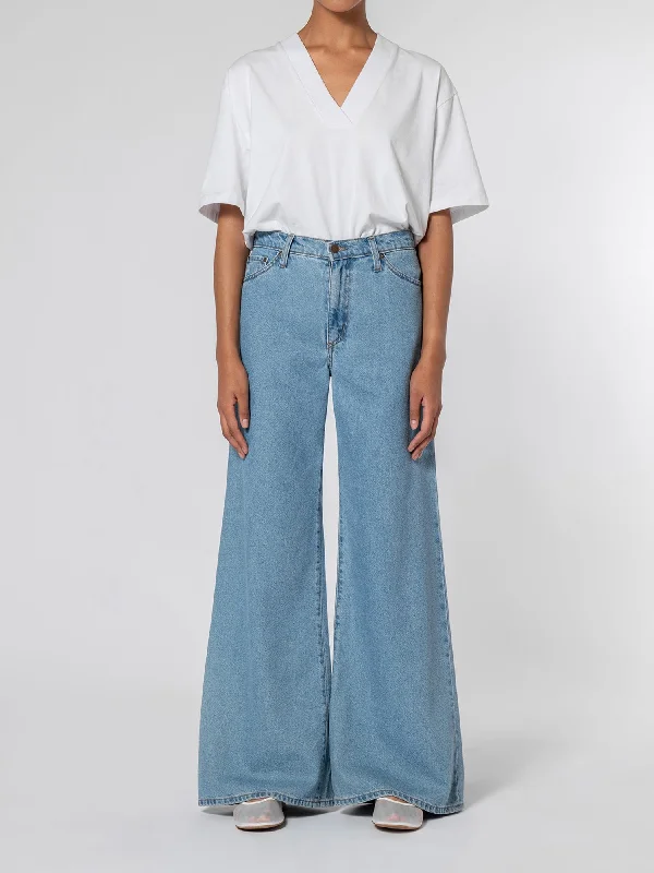 Carly Jean Blue Brushed Stylish Bootcut Denim Jeans