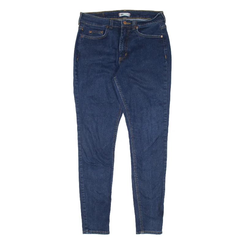DICKIES Jeans Blue Denim Slim Skinny Womens W29 L29 Stylish Plus Size Denim Jeans