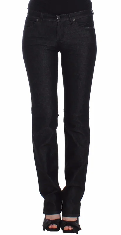Ermanno Scervino  Slim Jeans blue Pants Skinny Leg Women's Stretch Elegant Wide-Leg Jeans