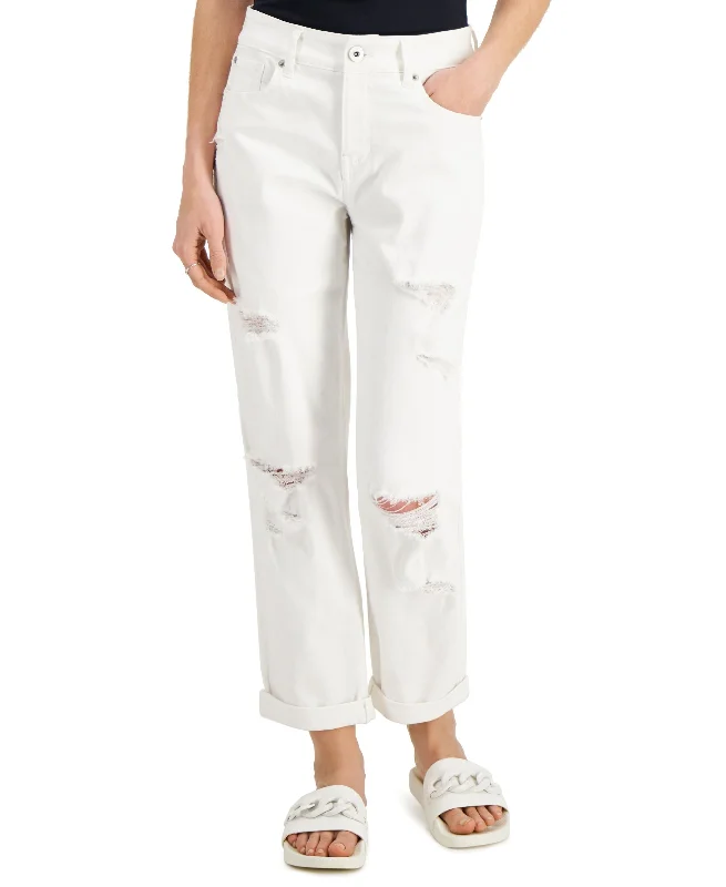 INC International Concepts Womens Mid Rise Ripped Boyfriend Jeans Comfortable Mid-Rise Jeans INC International Concepts Womens Mid Rise Ripped Boyfriend Jeans Comfortable Mid-Rise Jeans