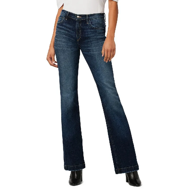Joe's Womens Frankie Dark Wash Mid-Rise Bootcut Jeans Comfortable Flare Leg Jeans