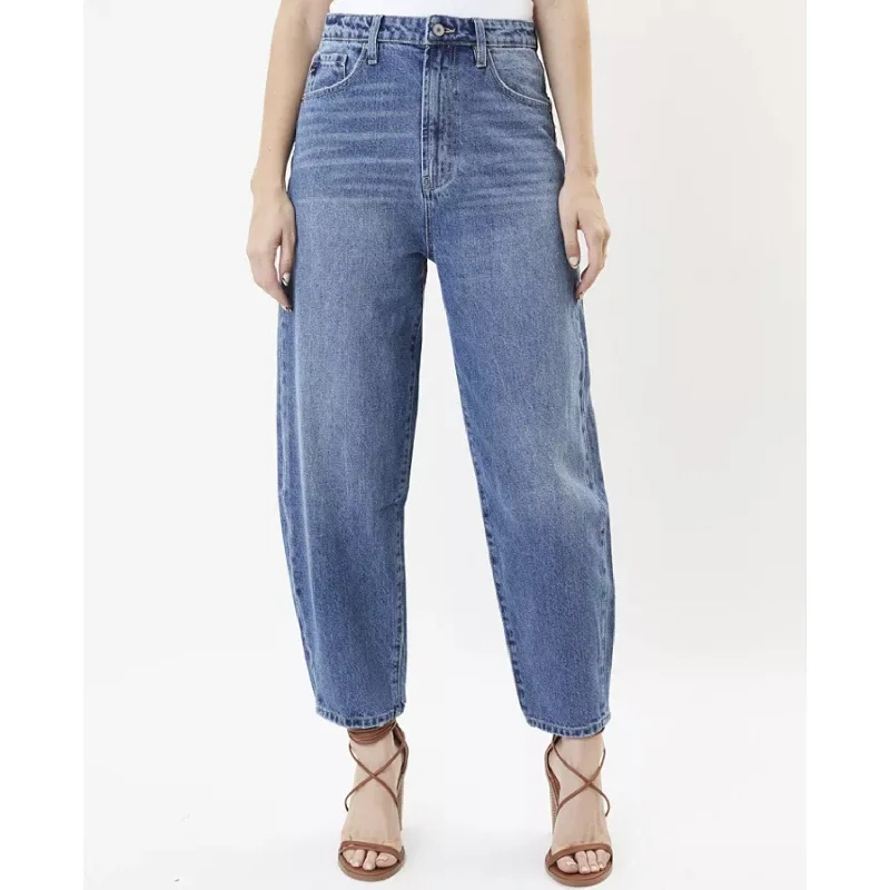 KANCAN Womens Balloon Fit Jeans 15 31 Royal Blue Wash Ultra High Rise NWT Comfortable Boyfriend Jeans