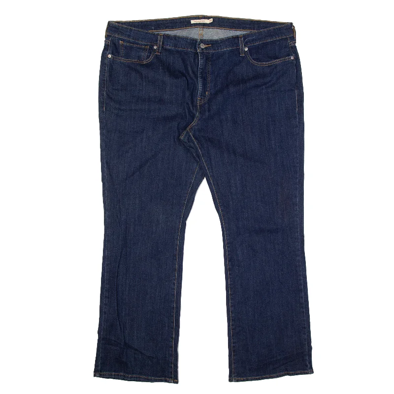 LEVI'S 415 Jeans Blue Denim Classic Bootcut Womens W44 L32 Comfortable Distressed Straight-Leg Jeans LEVI'S 415 Jeans Blue Denim Classic Bootcut Womens W44 L32 Comfortable Distressed Straight-Leg Jeans