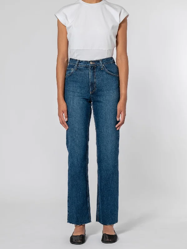 Loretta Jean Steely Blue Fashionable Slouchy Fit Jeans