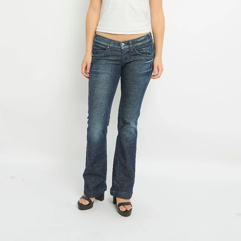 MISS SIXTY Embellished Pocket Straight Leg Jeans - 12 Classic Black Denim Jeans