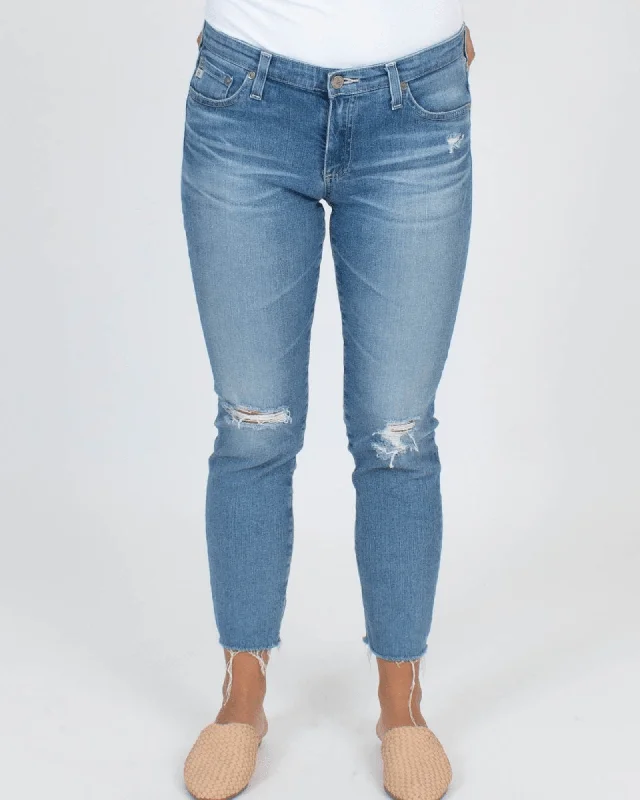 Prima Crop Jeans Elegant Raw Hem Jeans