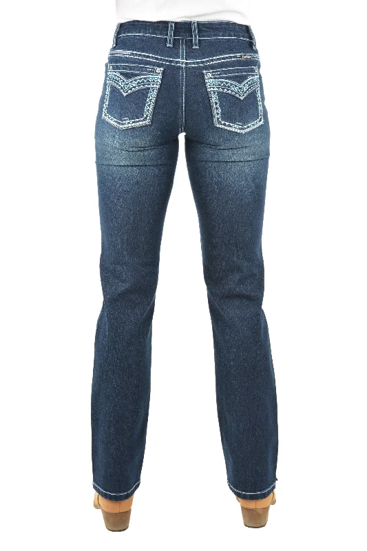Pure Western Ladies Geraldine Straight Leg Jean - PCP2212730 Comfortable Distressed Straight-Leg Jeans Pure Western Ladies Geraldine Straight Leg Jean - PCP2212730 Comfortable Distressed Straight-Leg Jeans