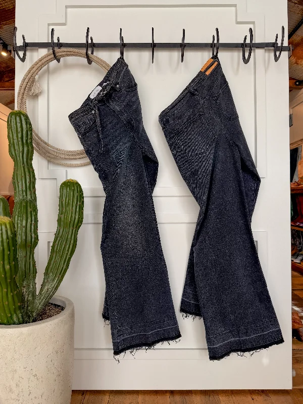 The Brawley High Rise 90's Wide Leg Jean Trendy Acid Wash Skinny Jeans
