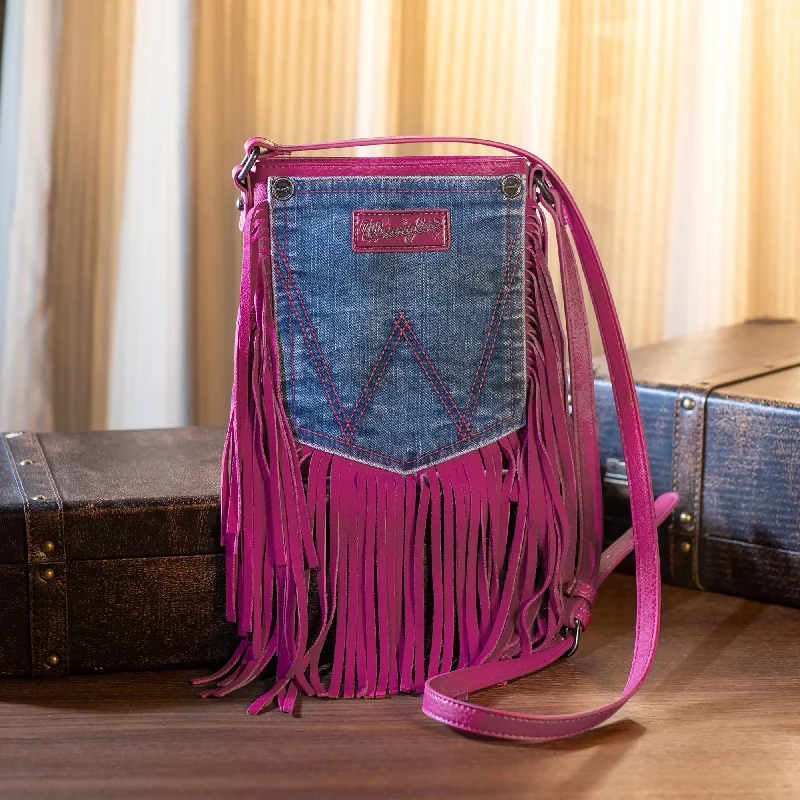 Wrangler Leather Fringe Jean Denim Pocket Crossbody - Hot Pink Trendy Flared Leg Jeans Wrangler Leather Fringe Jean Denim Pocket Crossbody - Hot Pink Trendy Flared Leg Jeans