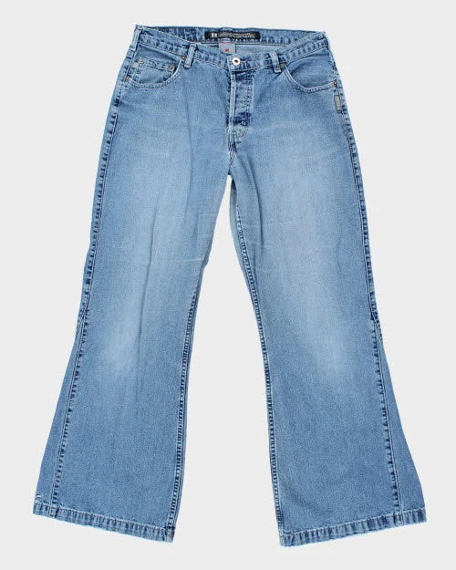 Y2k 00s Silver Big Fit Jeans - W33 L31 Elegant Bootcut Fit Jeans
