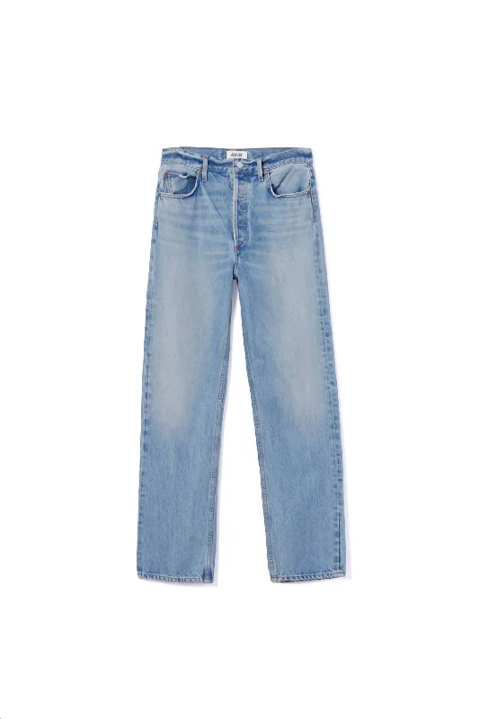 90's Pinch Waist High Rise Straight Jeans In Infinite Trendy Button-Up High-Waist Jeans