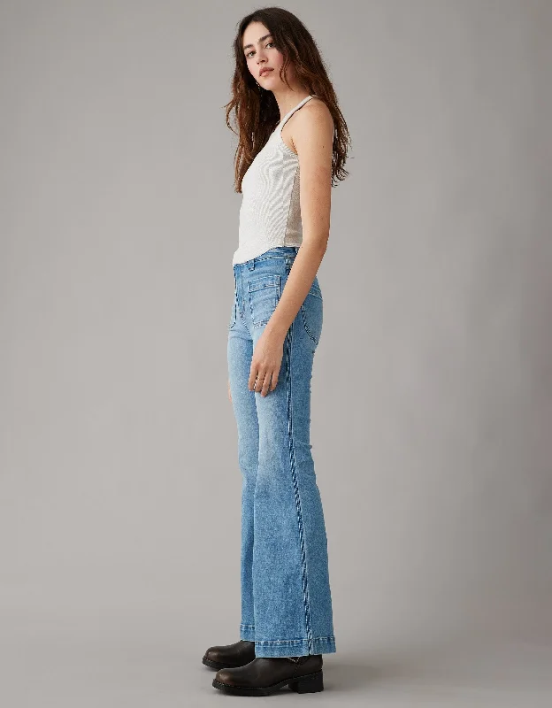 AE Next Level Festival Flare Jean Fashionable Mom Jeans