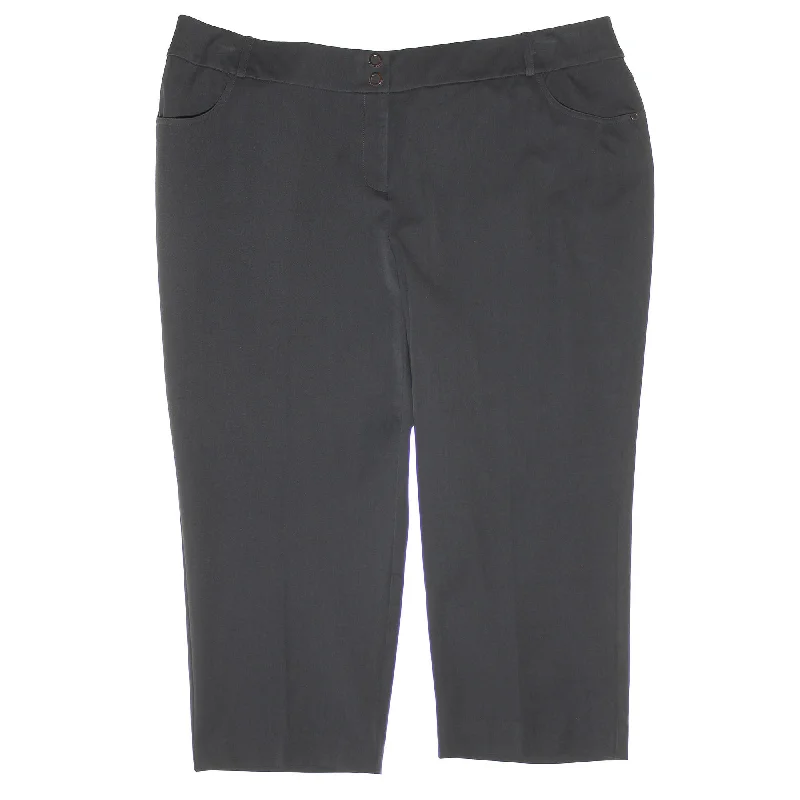 Alfani Gray Comfort Waist Capri Pants High-Waist Jogger Pants