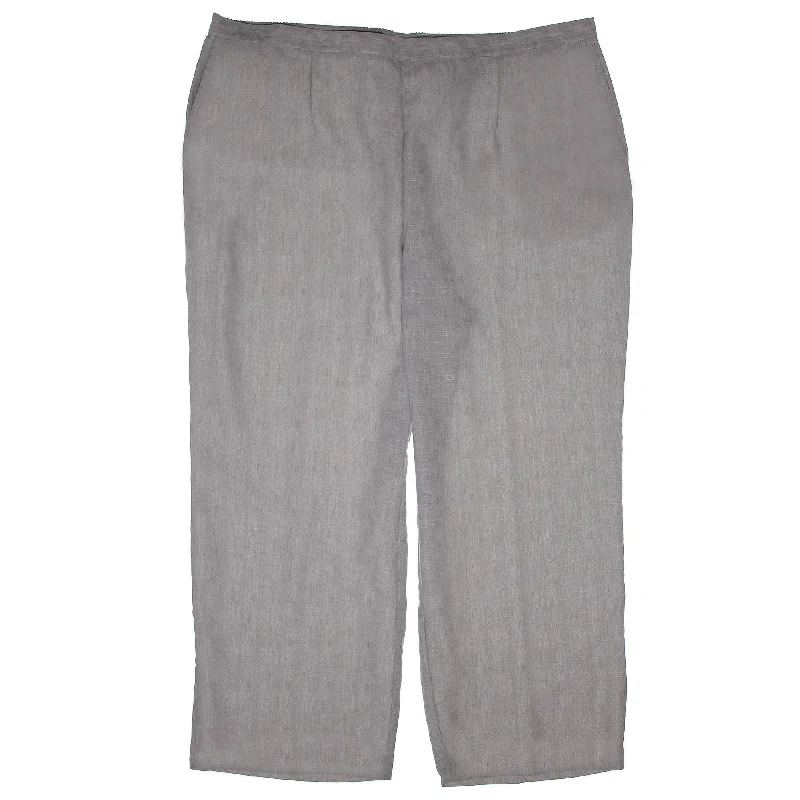 Alfred Dunner Grey Straight Leg Pull On Elastic Waist Pants Stylish Paperbag Waist Pants Alfred Dunner Grey Straight Leg Pull On Elastic Waist Pants Stylish Paperbag Waist Pants