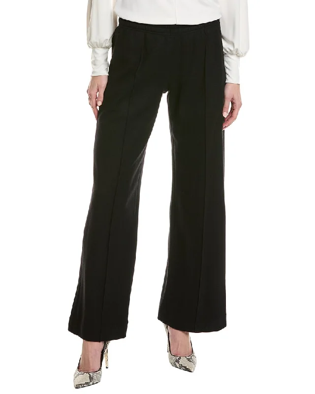 Vince Wide Leg Pull-On Wool Pant Classic Stretch Pants