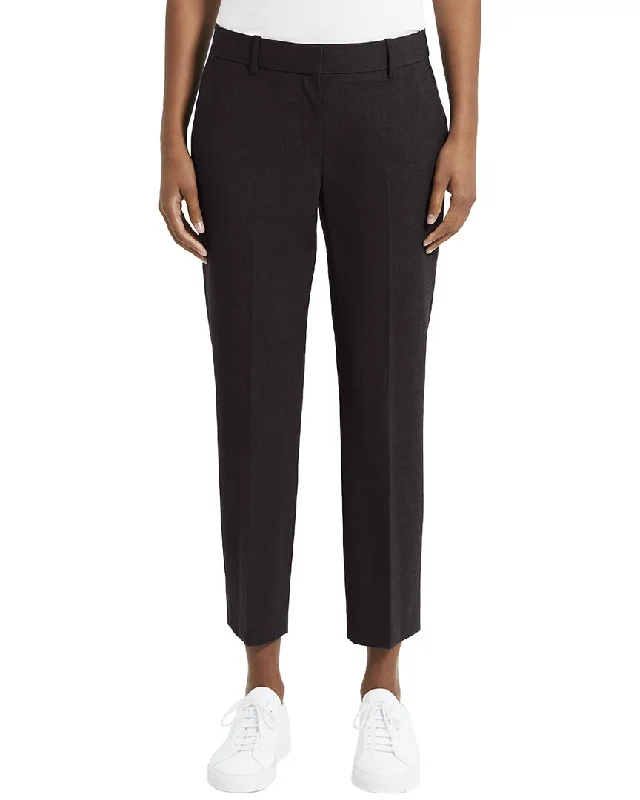 Theory   Treeca 2 Wool-Blend Pant Cozy Fitted Pants