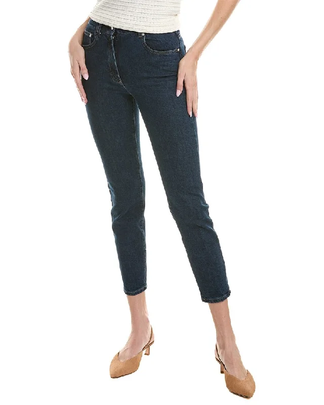 Peserico Pant Trendy Wide-Legged Trousers