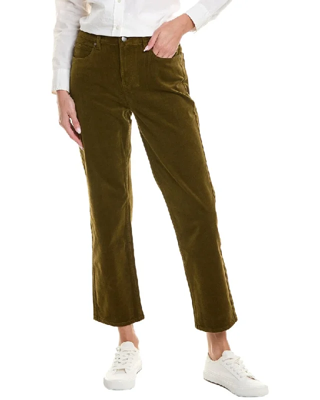 Eileen Fisher High-Waist Straight Ankle Pant Comfortable Fleece Pants
