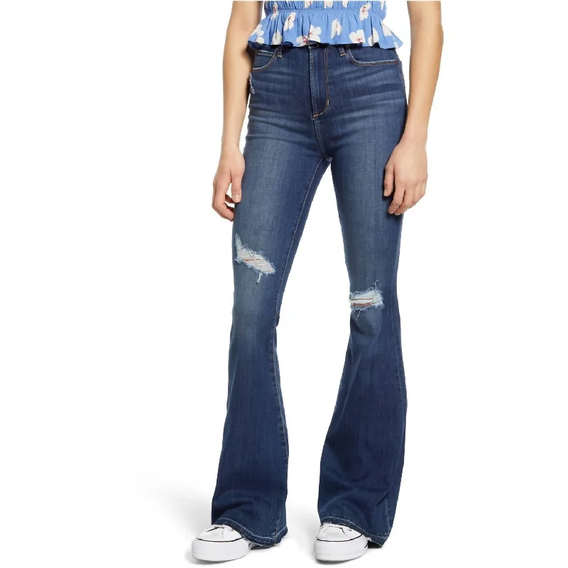 Bridget High Rise Flare Jean In Hanford Chic Faded Blue Jeans