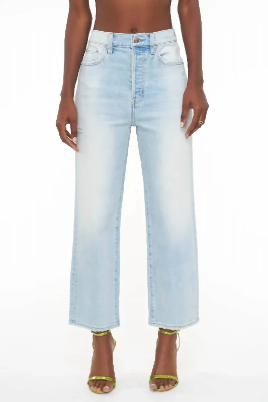 Cassie Crop Super High Rise Straight Crop Jeans In Palisade Vintage Trendy Low-Rise Bootcut Jeans