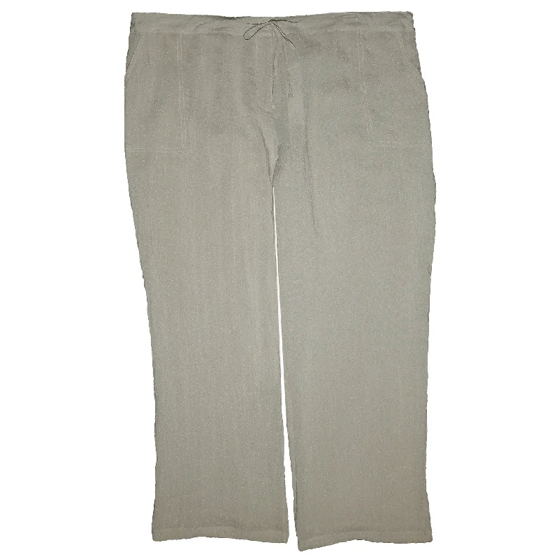 Charter Club Beige Shimmer Straight Leg Drawstring Pants Classic Chino Pants