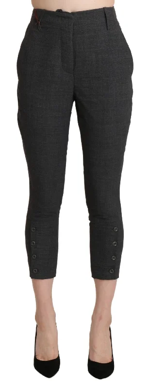 Ermanno Scervino Chic High Waist Capri Cropped Pants Comfortable Denim Leggings