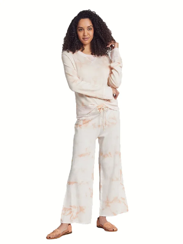 Faherty Women's Clementine Tie Dye Oasis Terry Pants NWT Lightweight Linen Pants