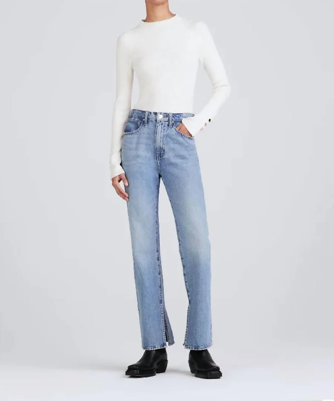 Frankie Ultra High Rise Straight Jean In Sutton Vintage Fashionable Mom Jeans