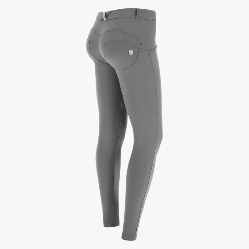 Freddy Womens  Diwo Pro Grey Regular Waist Long Length Pant Classic Stretch Pants