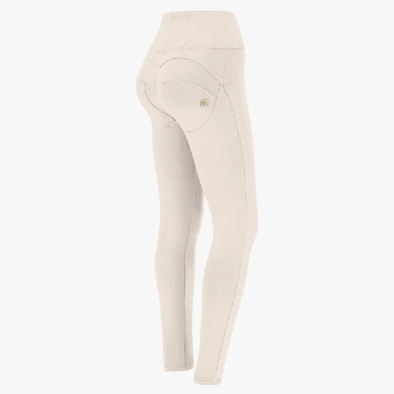 Freddy Womens Rainy Day High Waist Long Length Cotton Pant Modern Stretch Trousers