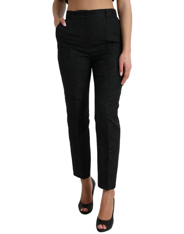 High Waist Tapered Elegance Pants Elegant Wool Trousers