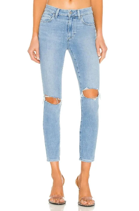 Hoxton Crop Jean In Fiesta Destructed Fashionable Slouchy Fit Jeans