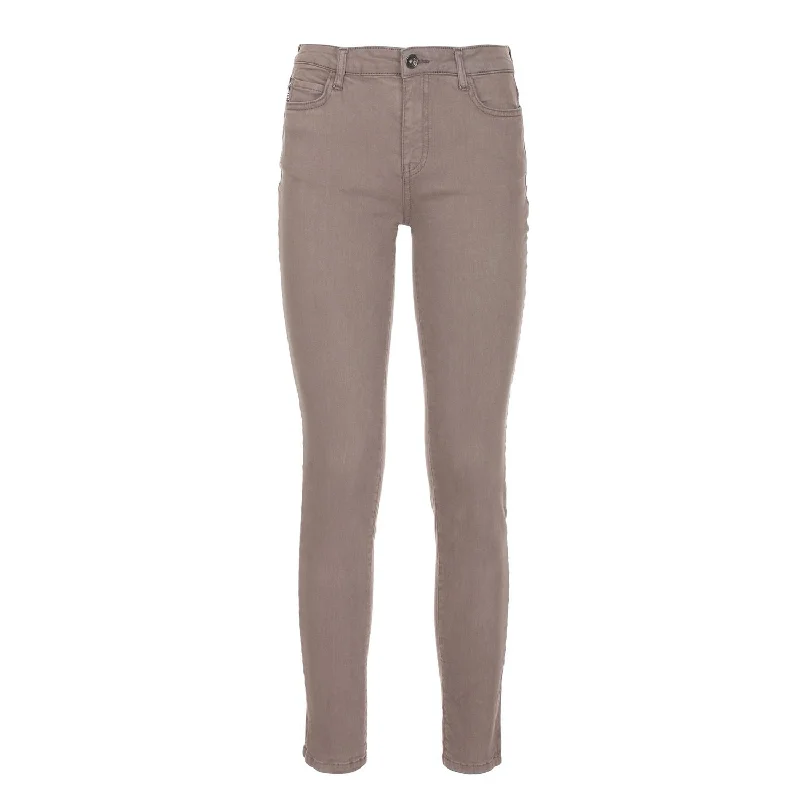 Imperfect Impeccable Gray Cotton Stretch Pants Casual Yoga Pants