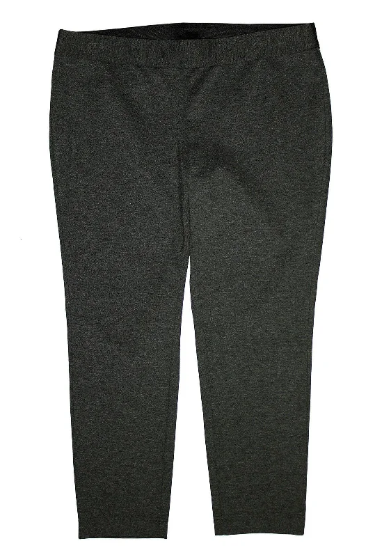 INC Dark Gray Skinny Leg Pull On Casual Pants Comfy Athletic Pants