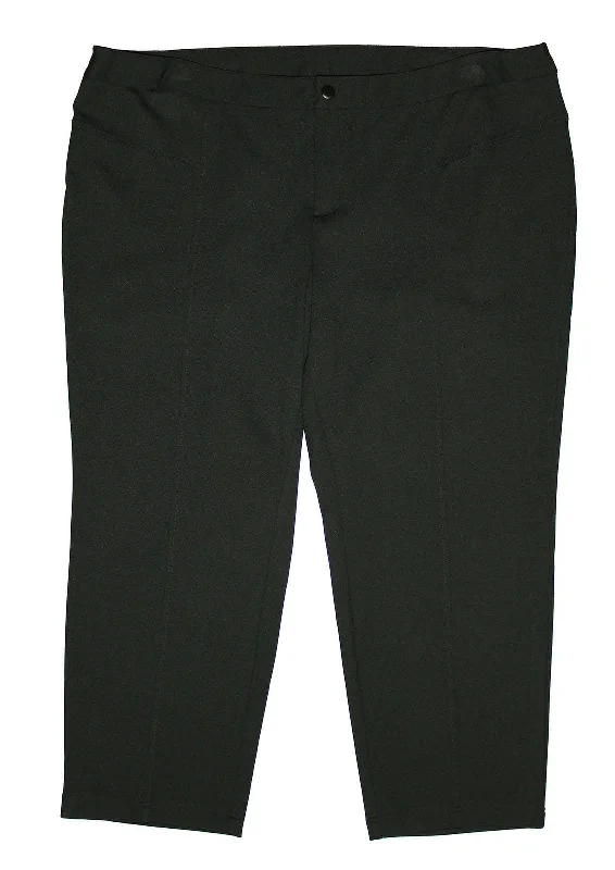 INC Black Tapered Straight Leg Casual Pants Fashionable Tapered Leg Pants