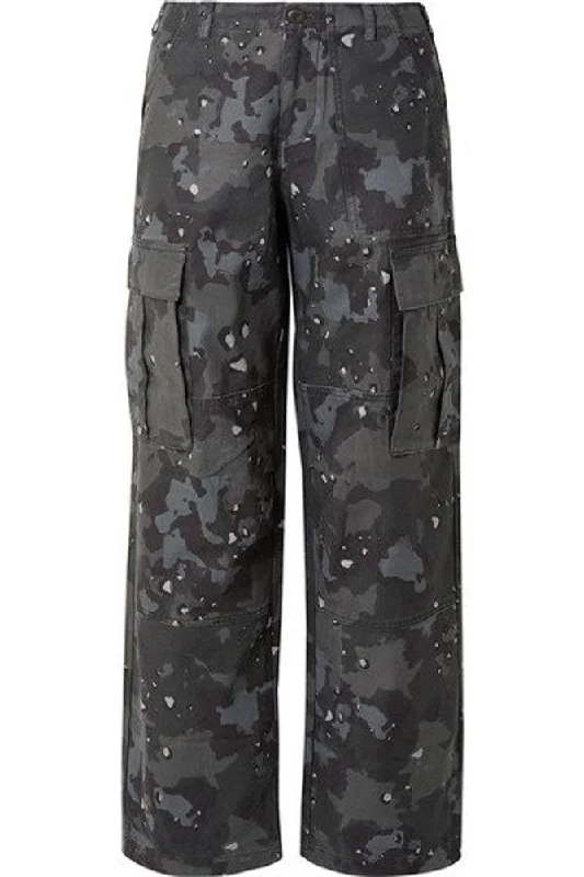 KITH Women's Midnight Cookie Jaden Camo Pants KHW6077 Medium NWT Formal Wide-Leg Pants